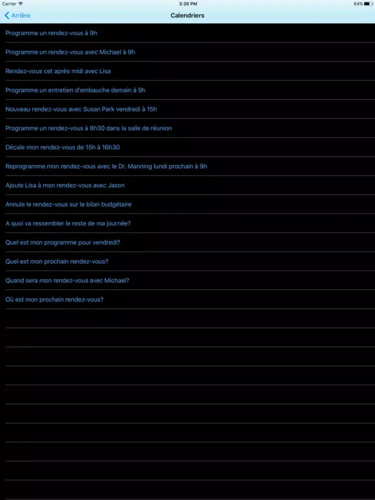 تصاویر Commandes pour Siri iPad 