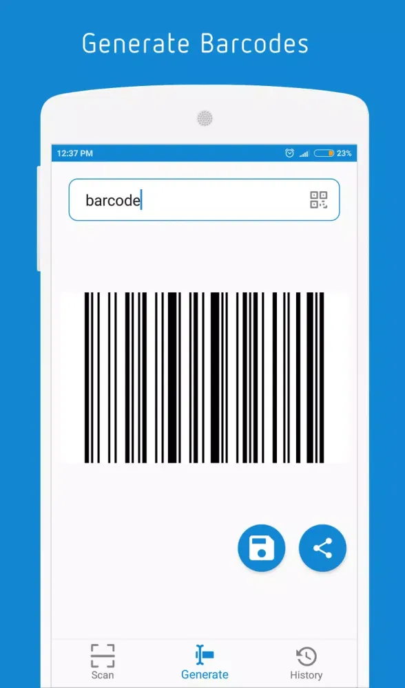 Tangkapan layar Barcode Scanner