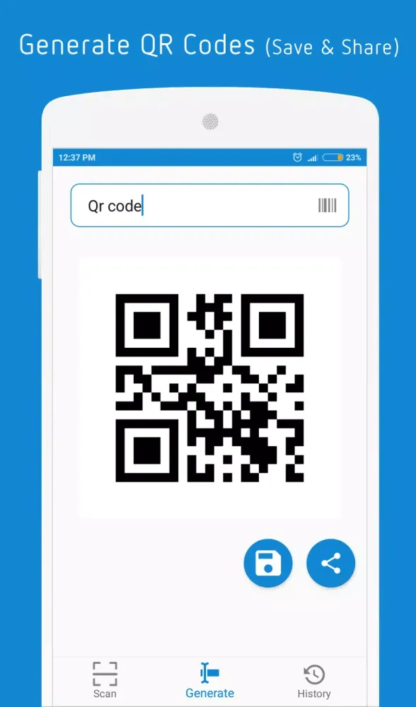 Tangkapan layar Barcode Scanner