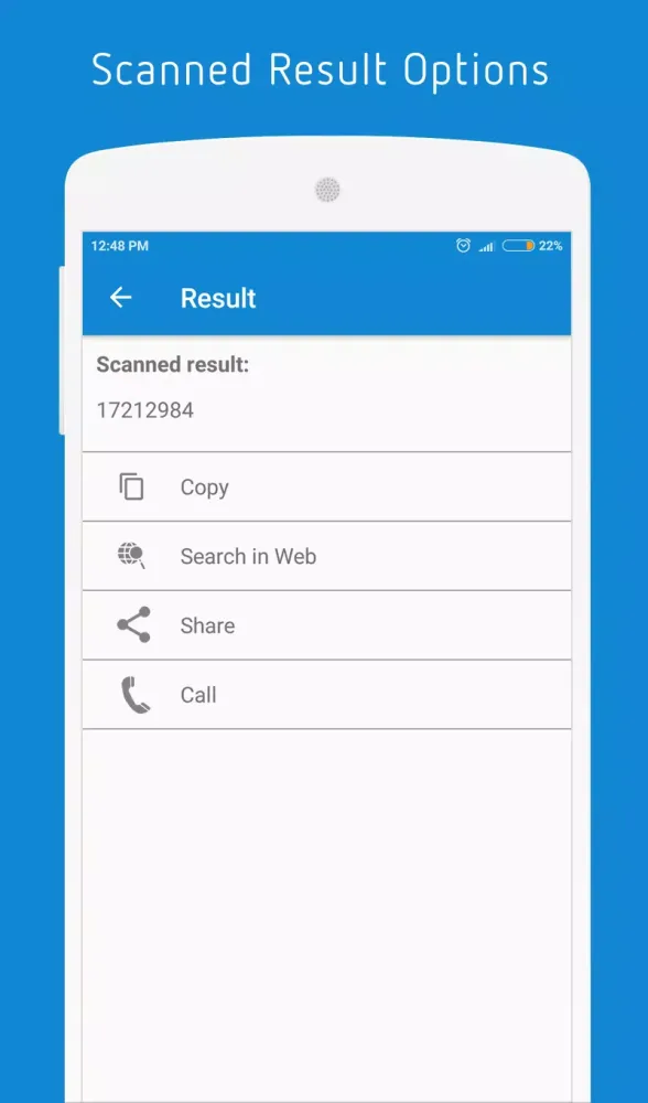 Tangkapan layar Barcode Scanner