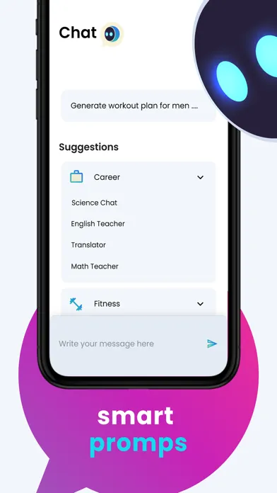 Capturas de tela do Chat Ai - Chatbot Assistant Ap