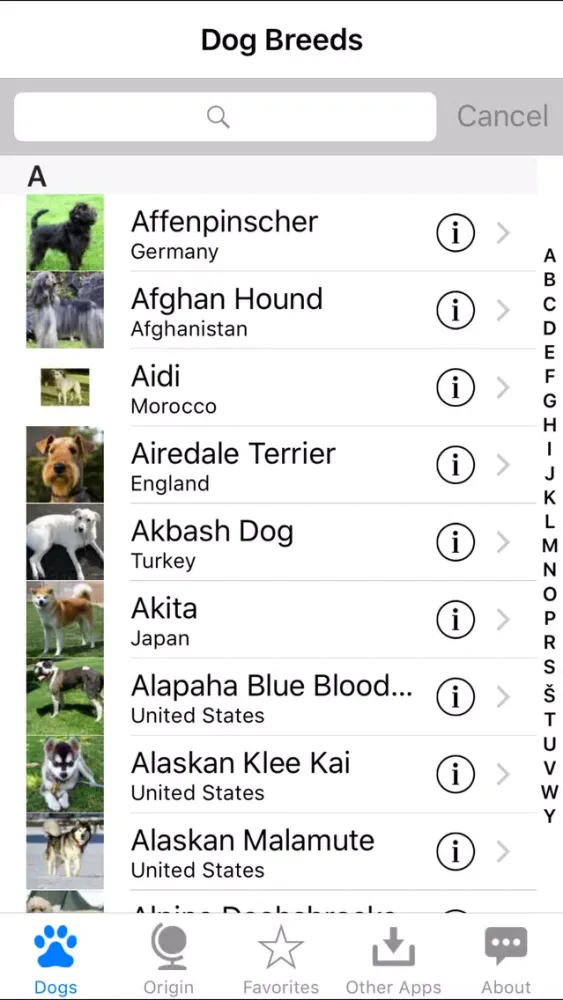 Скриншоты Guide to Dog Breeds
