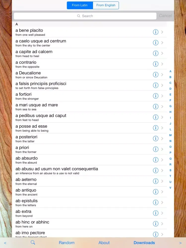 تصاویر Latin Phrases Pro iPad 
