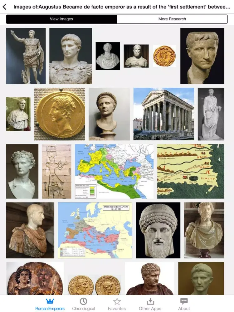 Capturas de tela do The Roman Emperors iPad 