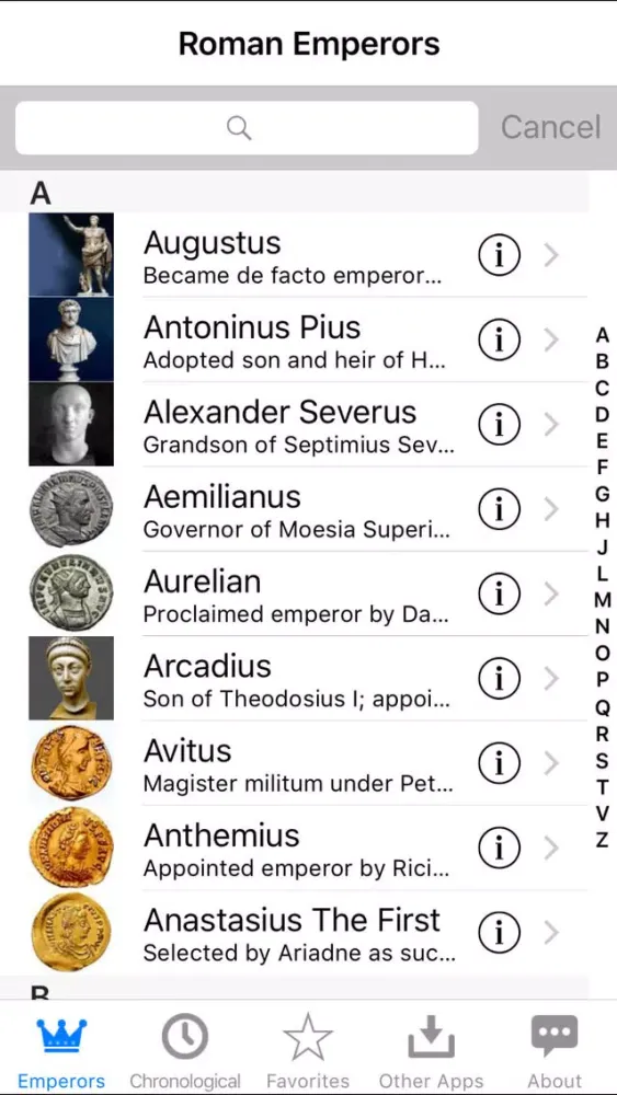 Capturas de tela do The Roman Emperors