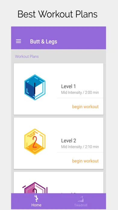Butt and Legs Workout Plan Screenshots
