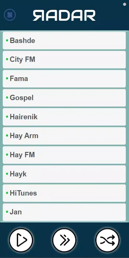 Capturas de pantalla de Radio of Armenia [ RADAR ]