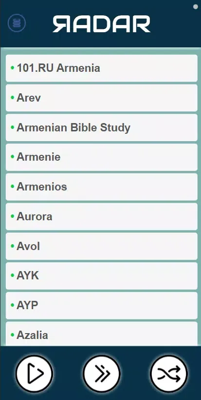 Capturas de pantalla de Radio of Armenia [ RADAR ]
