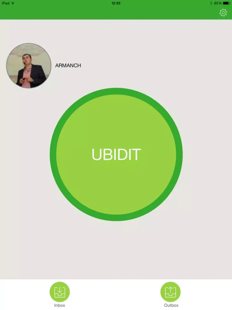Tangkapan layar UBIDIT iPad 