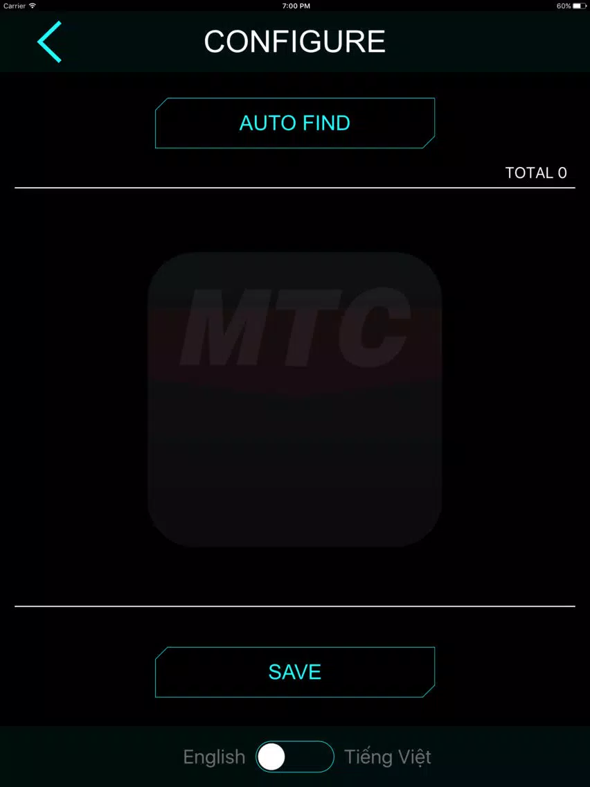 ภาพหน้าจอของ MTC MControl iPad 