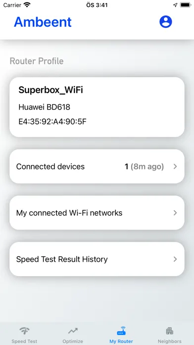 Tangkapan layar WiFi Console : Analyze & Boost