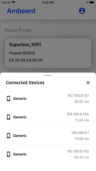 Tangkapan layar WiFi Console : Analyze & Boost
