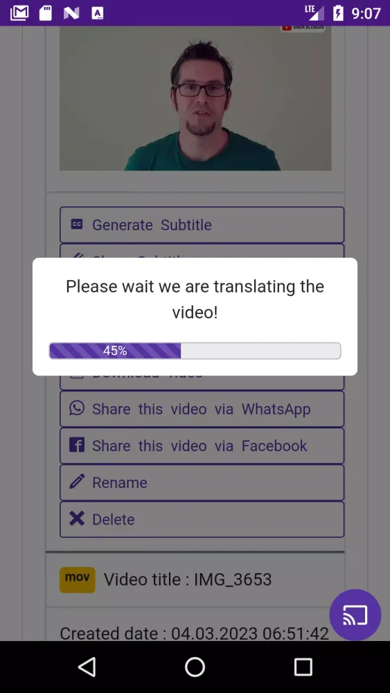 Video Subtitle Generator স্ক্রিনশট