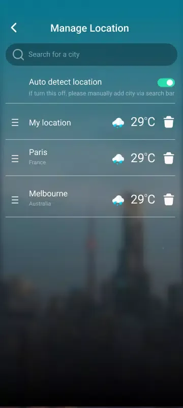 Screenshot di 9Weather: Weather forecast