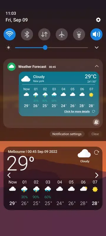 Screenshot di 9Weather: Weather forecast
