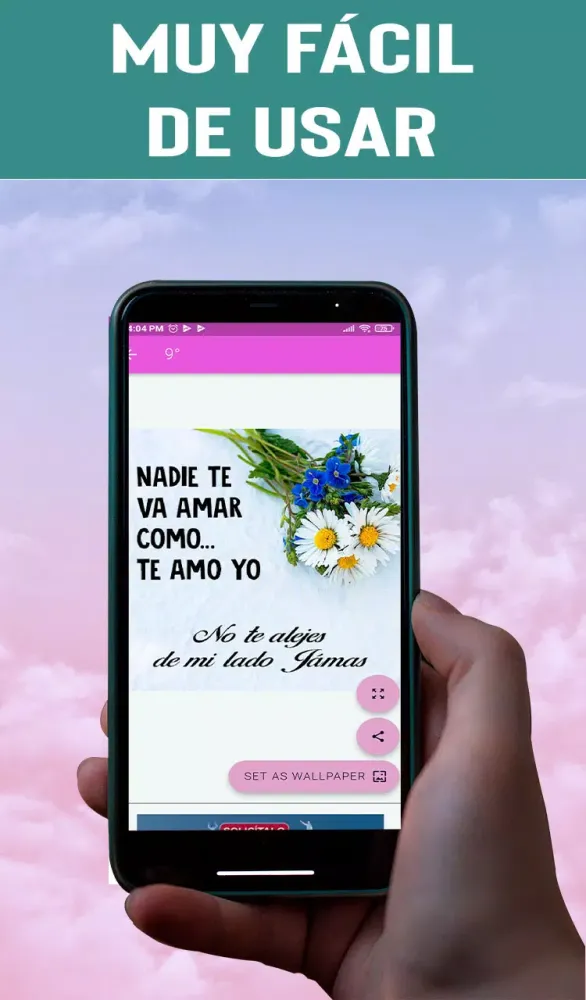ภาพหน้าจอของ Flores y Rosas de Amor -Frases