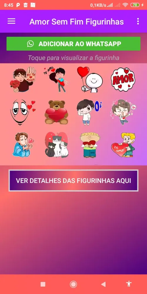 Amor Sem Fim Figurinhas應用截圖
