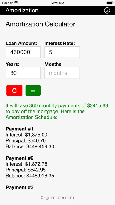 Amortization Calculator স্ক্রিনশট