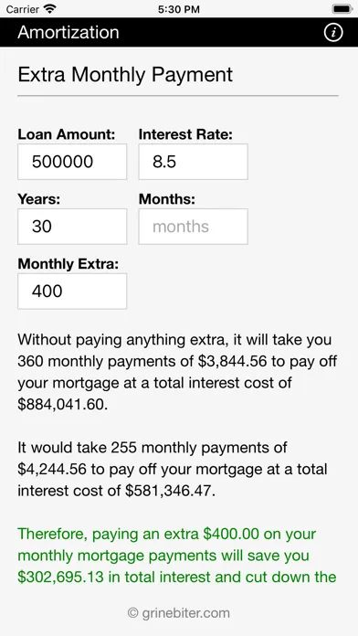 Amortization Calculator স্ক্রিনশট