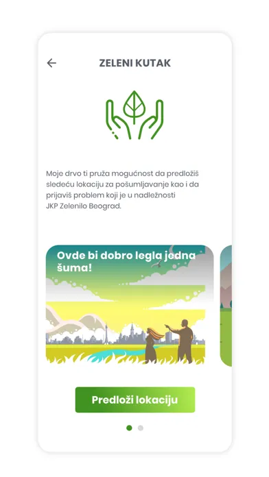 Zrzuty ekranu Moje Drvo za Beograd