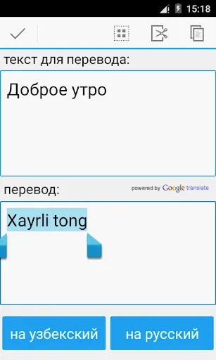 Captures d'écran de Russian Uzbek Translator