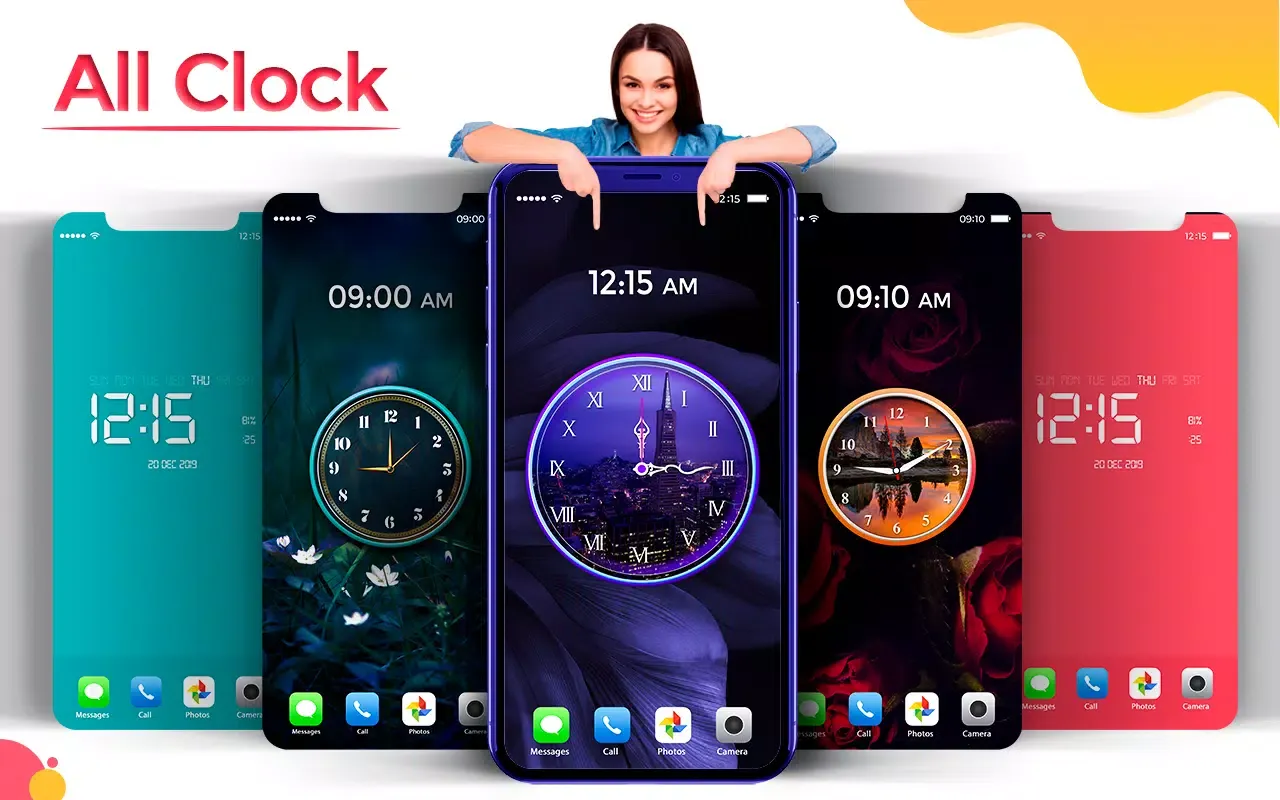 Ảnh chụp màn hình của Digital Live Clock wallpaper
