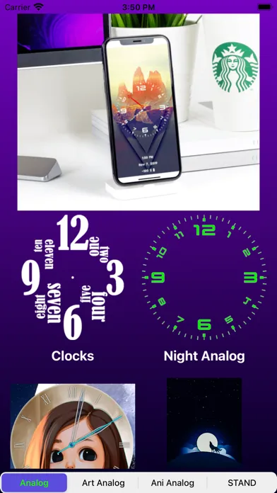 Analog Clock-Stand Face Clock Ekran Görüntüleri