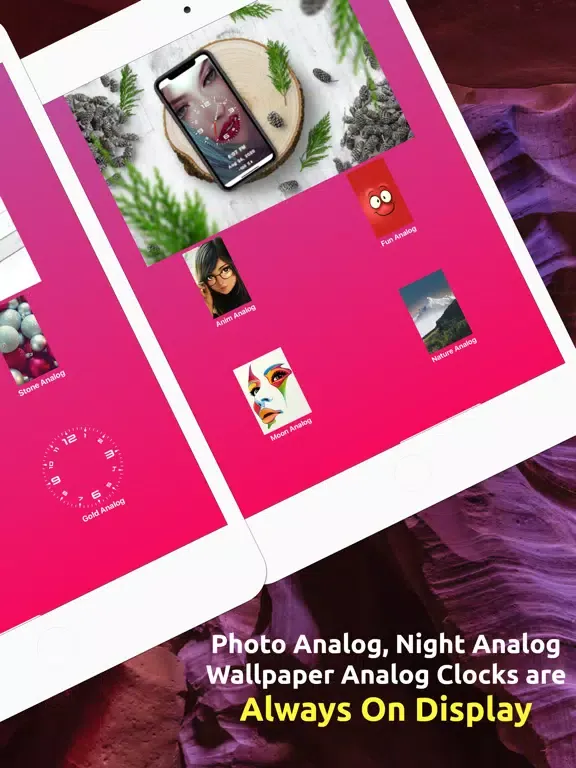 Tangkapan layar Analog Clock ~ Stand Face Time iPad 