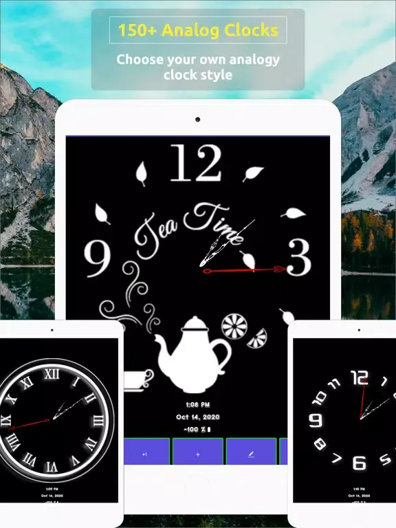 Tangkapan layar Analog Clock ~ Stand Face Time iPad 