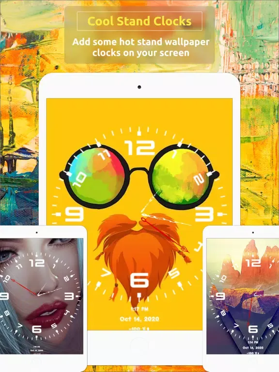 Tangkapan layar Analog Clock ~ Stand Face Time iPad 