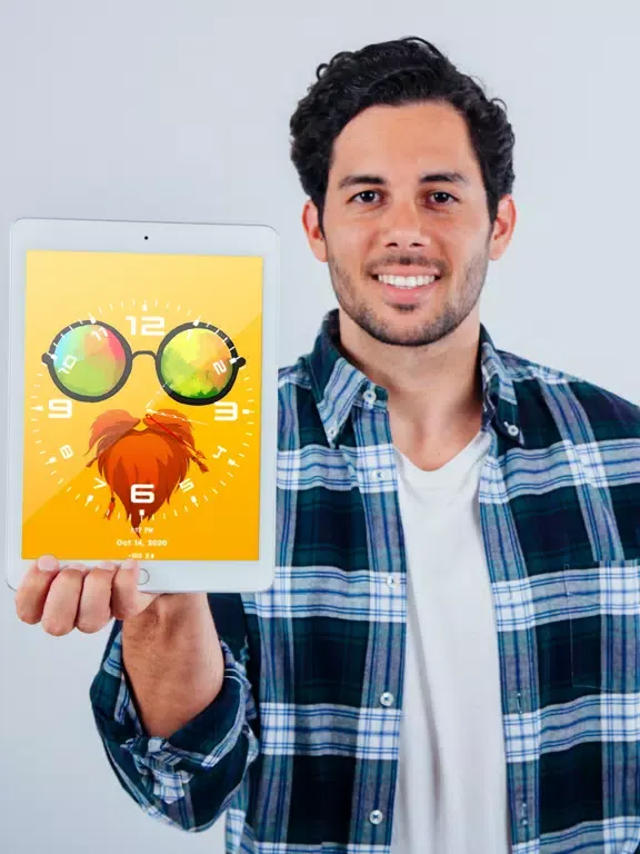 Tangkapan layar Analog Clock ~ Stand Face Time iPad 
