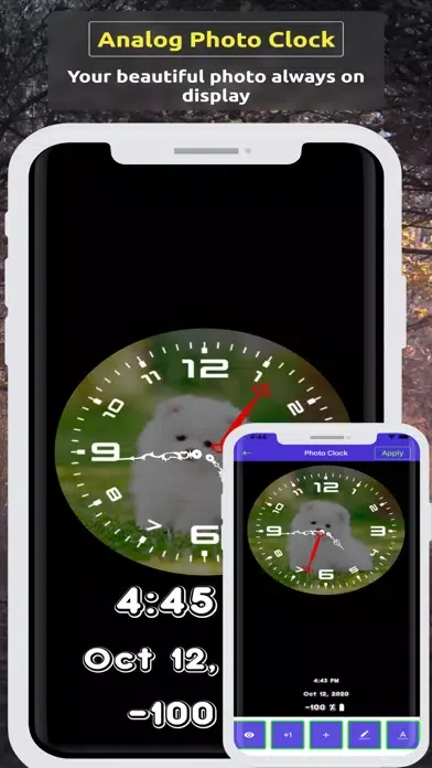 Tangkapan layar Analog Clock ~ Stand Face Time
