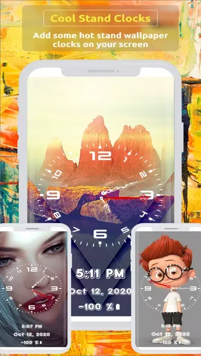 Tangkapan layar Analog Clock ~ Stand Face Time