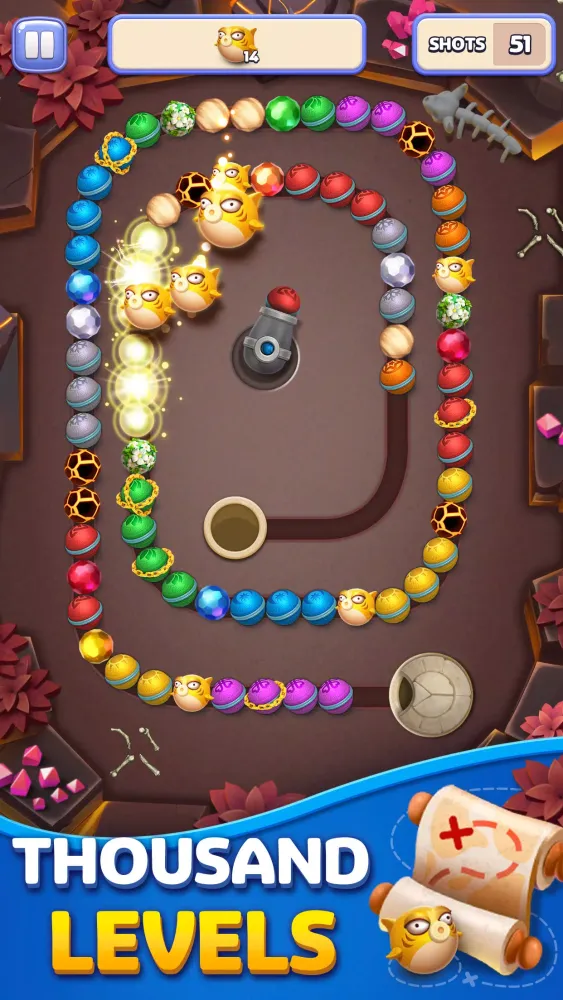 Tangkapan layar Marble Busters