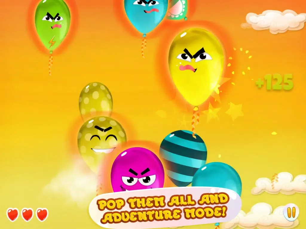 Sneaky Balloons : The big pop confetti party - Tap balloon free game for kids, boys and girls - Unexpected ninja adventure in Sky Tower - Cool winter edition for toddlers iPad  سکرین شاٹس