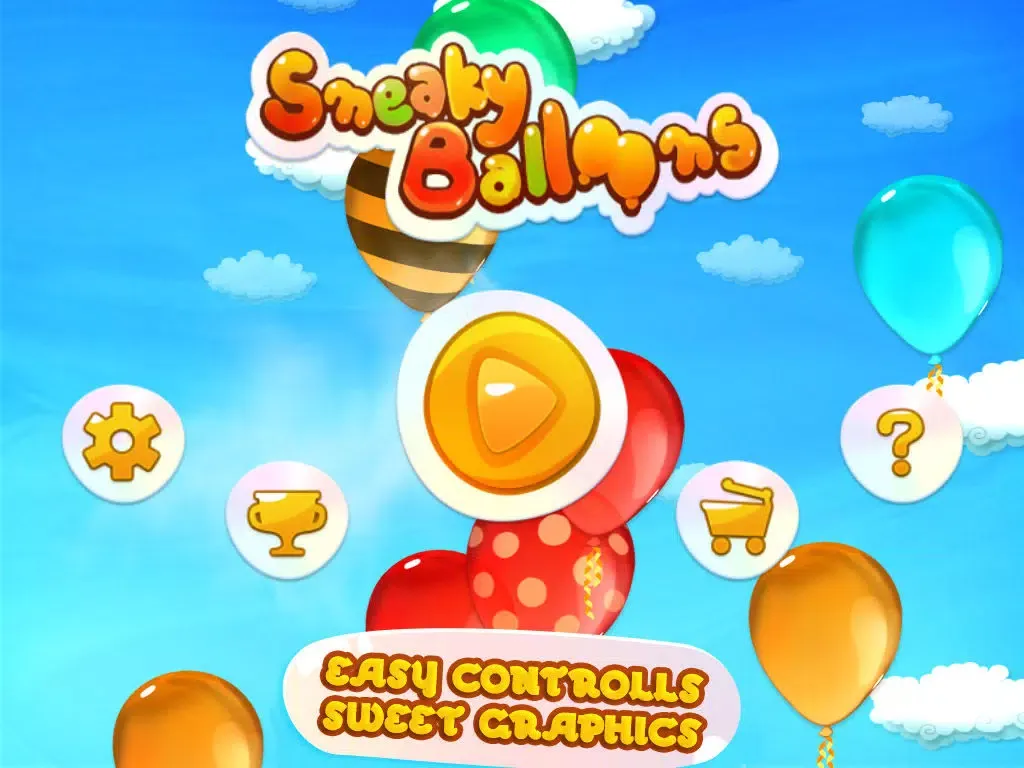 Sneaky Balloons : The big pop confetti party - Tap balloon free game for kids, boys and girls - Unexpected ninja adventure in Sky Tower - Cool winter edition for toddlers iPad  سکرین شاٹس
