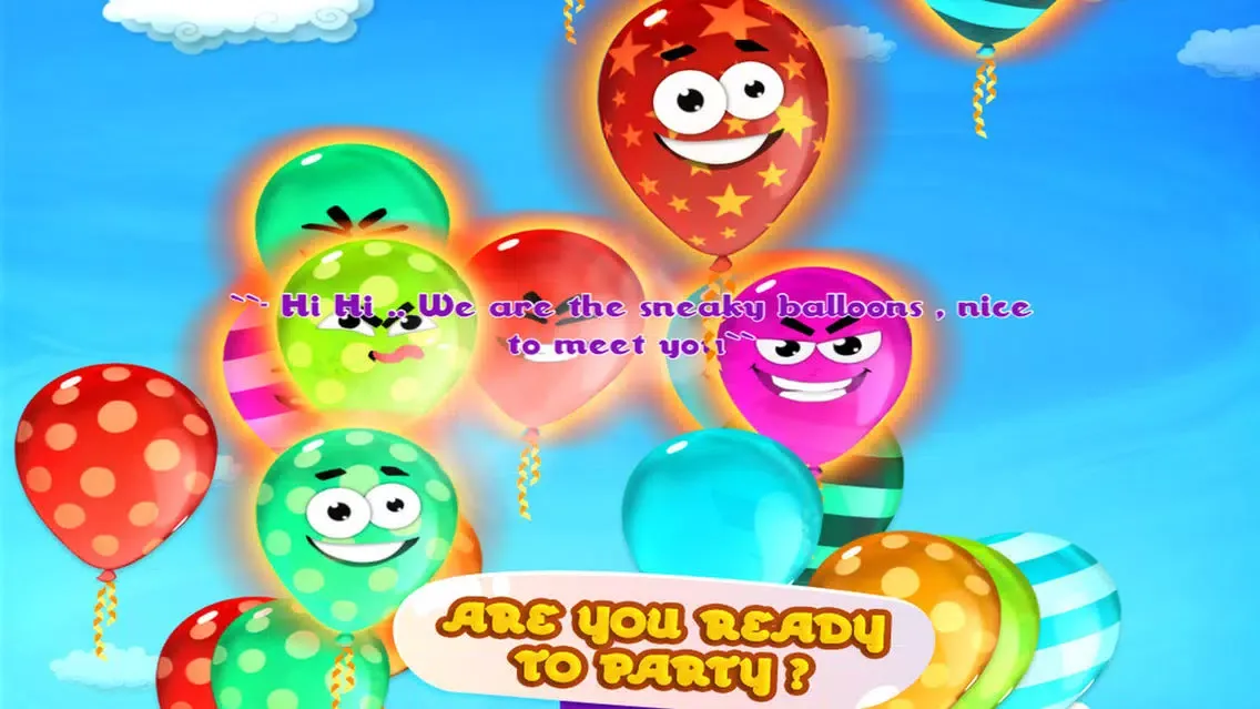 Sneaky Balloons : The big pop confetti party - Tap balloon free game for kids, boys and girls - Unexpected ninja adventure in Sky Tower - Cool winter edition for toddlers سکرین شاٹس