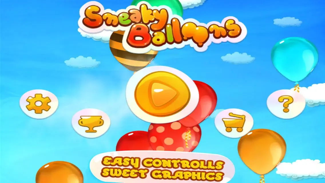 Sneaky Balloons : The big pop confetti party - Tap balloon free game for kids, boys and girls - Unexpected ninja adventure in Sky Tower - Cool winter edition for toddlers سکرین شاٹس