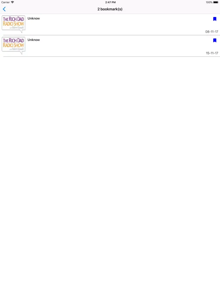 Rich Dad Radio iPad 應用截圖