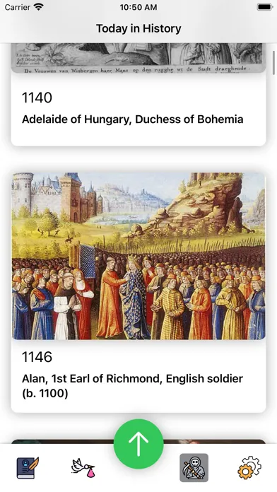 Today in History Ekran Görüntüleri