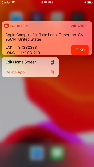Zrzuty ekranu SOS GPS Rescue