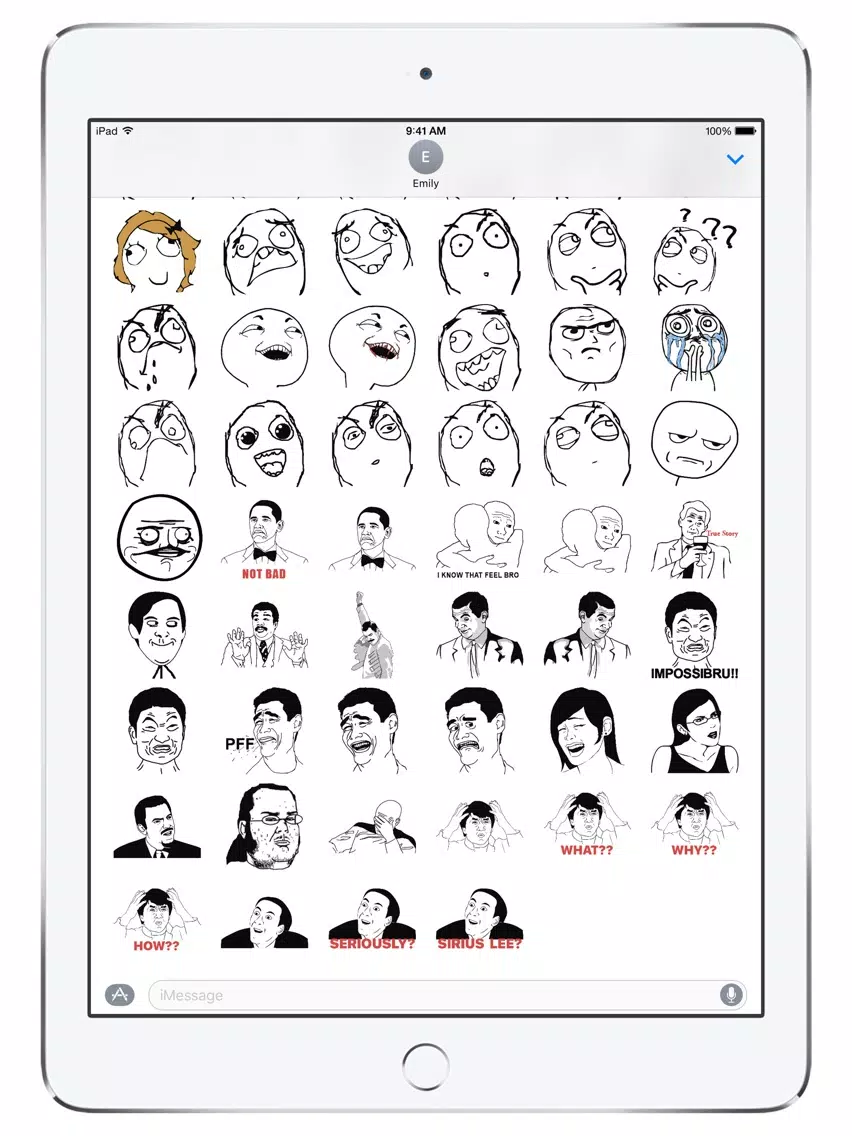 Tangkapan layar All Memes Stickers iPad 