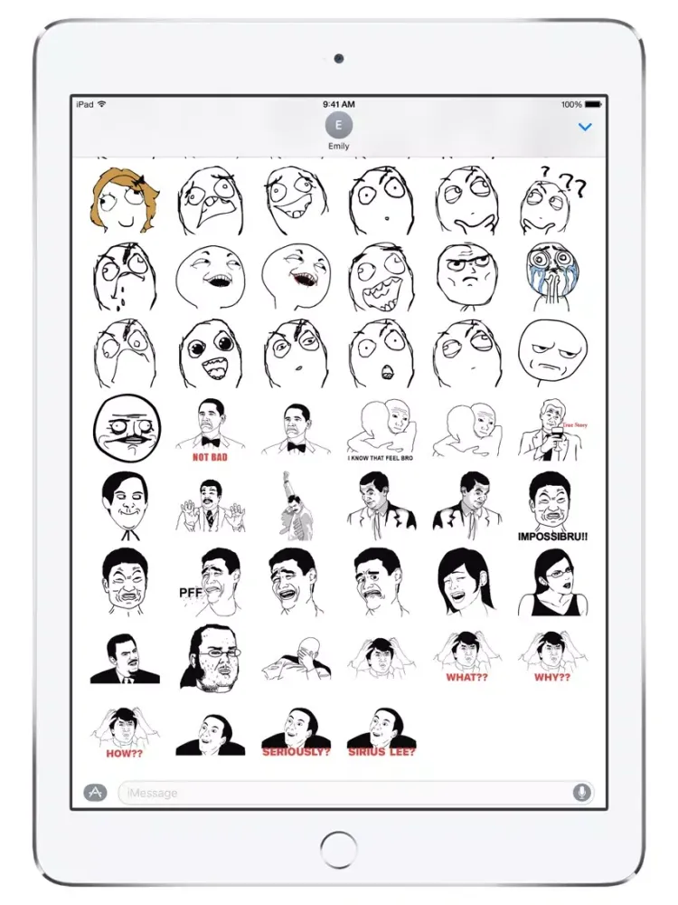 All Memes Stickers iPad  Ekran Görüntüleri