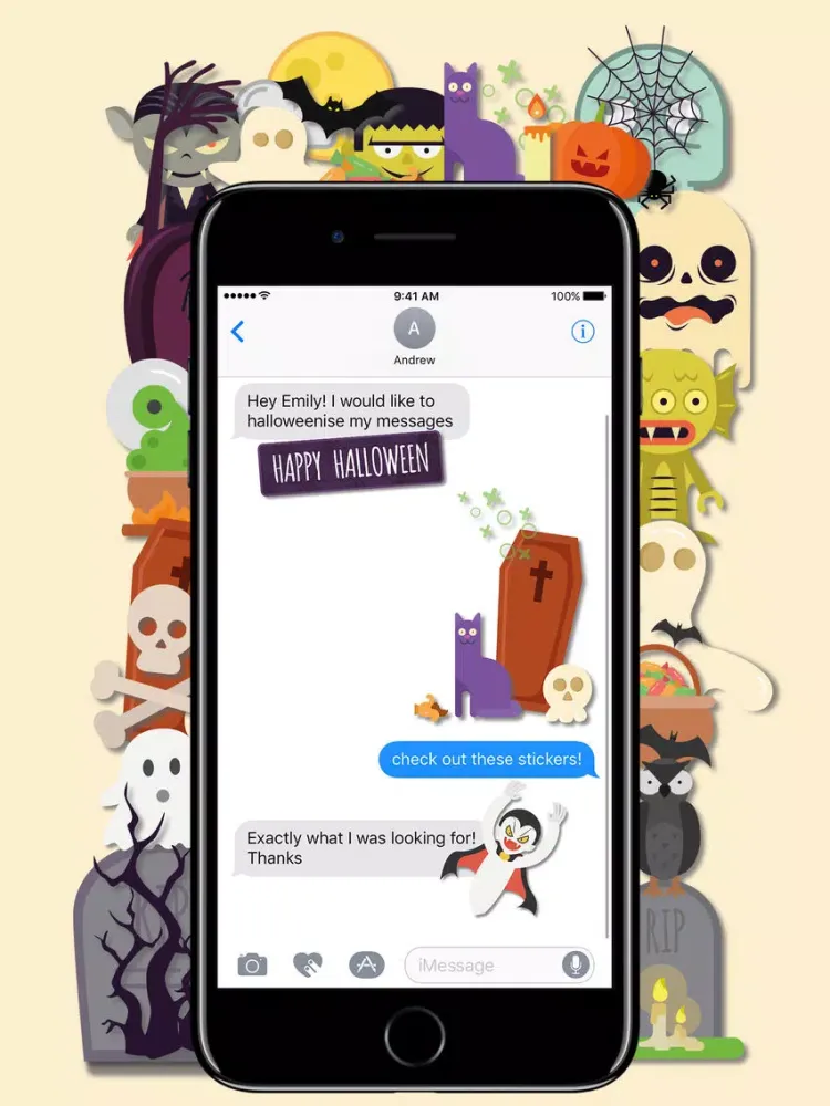 Halloween Stickaz iPad 應用截圖