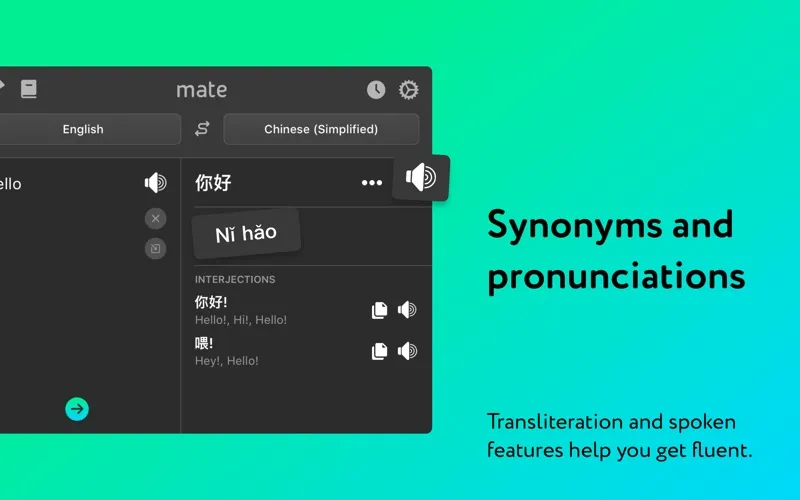 Tangkapan layar Mate: Universal Tab Translator