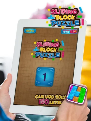 Sliding Block Puzzle – Best Logic Board Game with Colorful Tangram Blocks iPad Screenshots