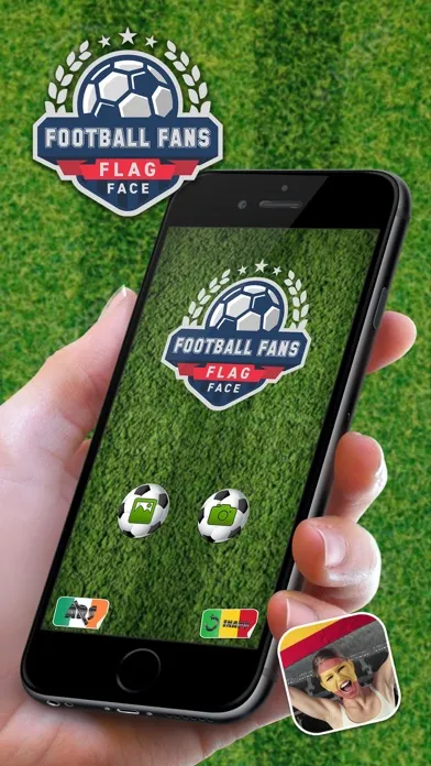Screenshot di Football Fans Flag Face – Support Your Favorite National Team and Paint Faces