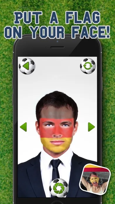 Screenshot di Football Fans Flag Face – Support Your Favorite National Team and Paint Faces
