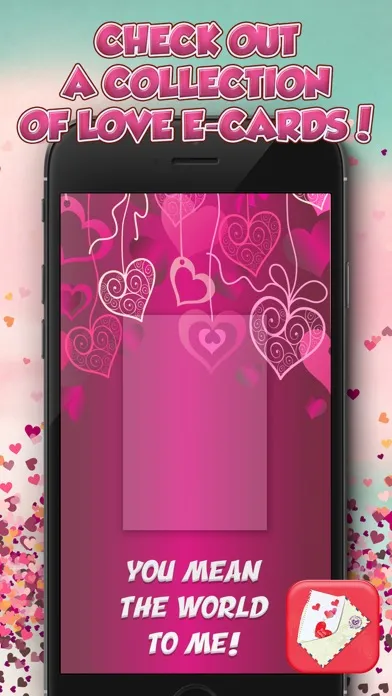 Tangkapan skrin Love Cards Collection
