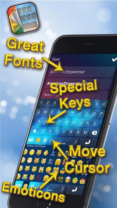 تصاویر Ultimate Keyboard Themes – Customize Cool Key.boards with Color Text Fonts for iPhone